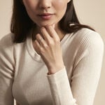 Alliance Aphroditia Demi Jonc Bombe Platine Blanc - Alliances duo Unisex | Marc Orian