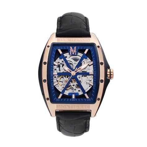 Montre Montignac dt Automatique Bleu - Montres automatique Homme | Marc Orian
