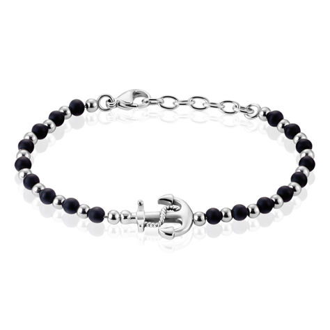 Bracelet Arris Acier Blanc Onyx - Bracelets chaînes Homme | Marc Orian