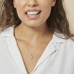 Collier Raquel Or Blanc Topaze - Colliers avec pierres Femme | Marc Orian