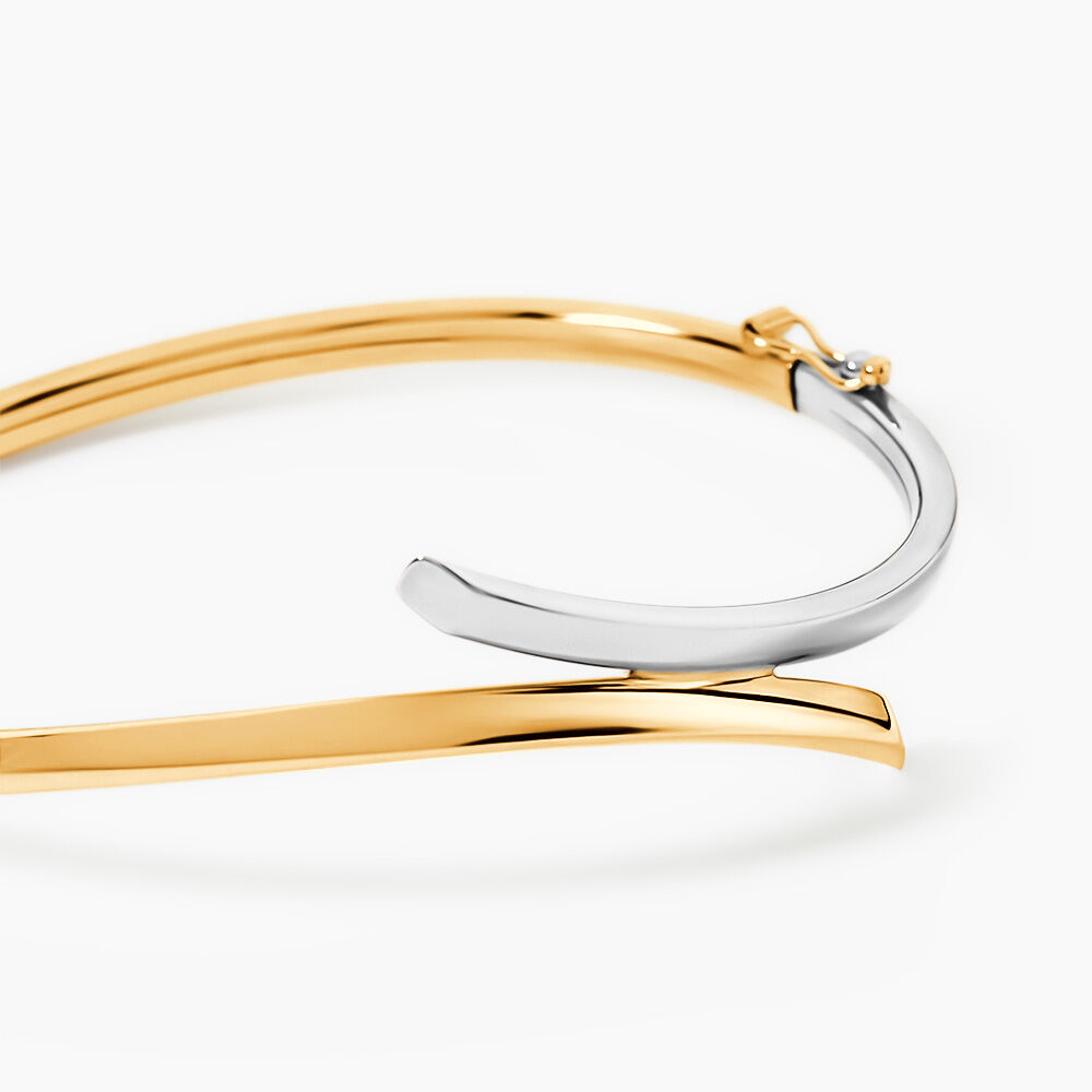 Bracelet Jonc Loise Flexible Or Bicolore - Bracelets joncs Femme | Marc Orian
