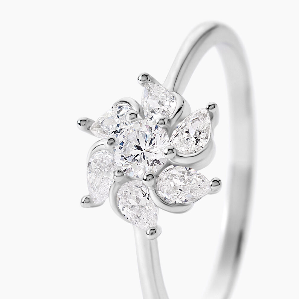 Bague Ulyssia Argent Blanc Oxyde De Zirconium - Bijoux fantaisie Femme | Marc Orian