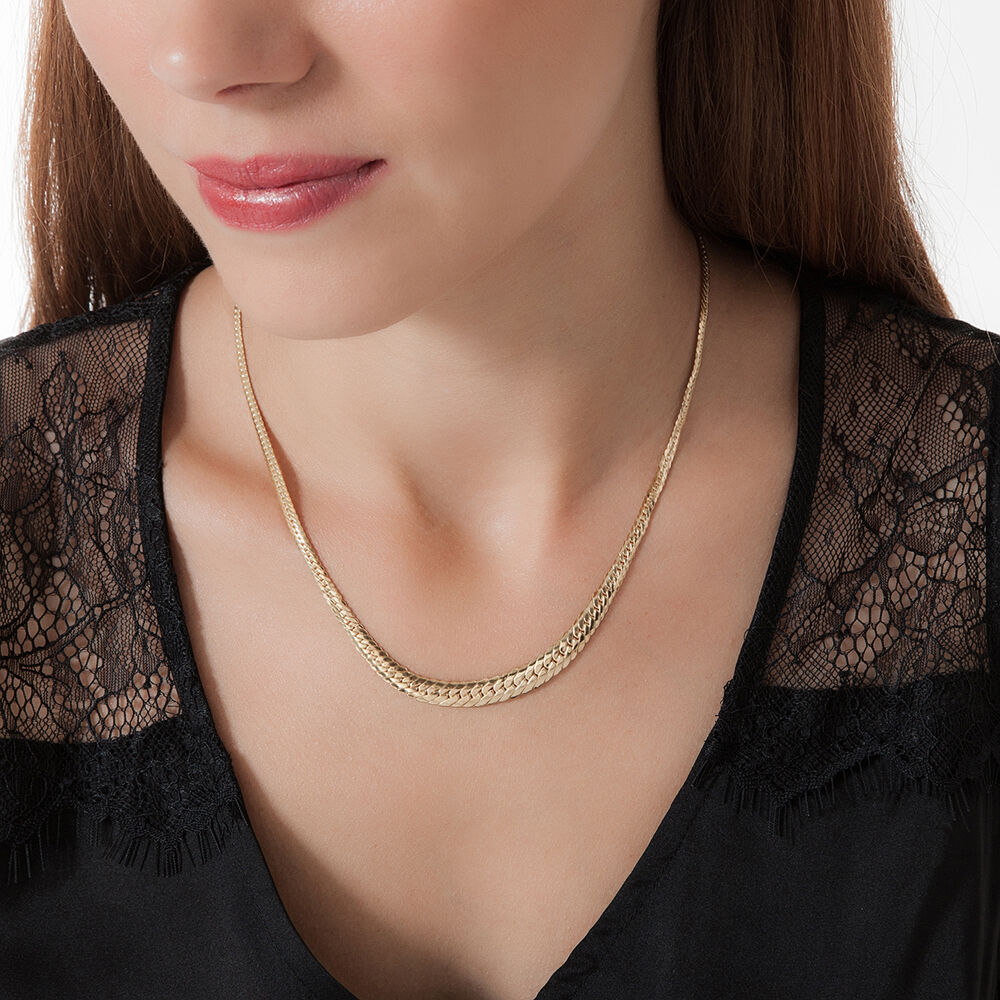 Collier Or Jaune Izel Maille Anglaise - Chaines Famille | Marc Orian