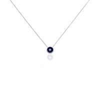 Collier Izarra Argent Blanc Lapis Lazuli