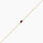 Bracelet Lylia Or Jaune Rhodolite Oxyde De Zirconium - Bracelets cha&icirc;nes Femme | Marc Orian