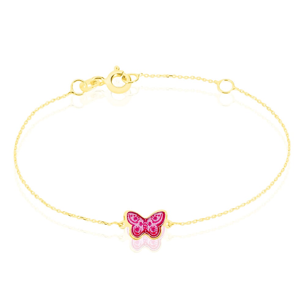 Bracelet Sulivia Papillon Or Jaune - Bracelets cha&icirc;nes Enfant | Marc Orian