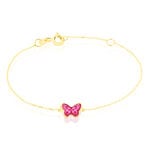 Bracelet Sulivia Papillon Or Jaune - Bracelets cha&icirc;nes Enfant | Marc Orian