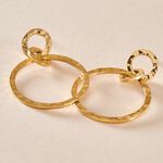 Boucles D'oreilles Pendantes Oia Acier Jaune - Pendantes Femme | Marc Orian