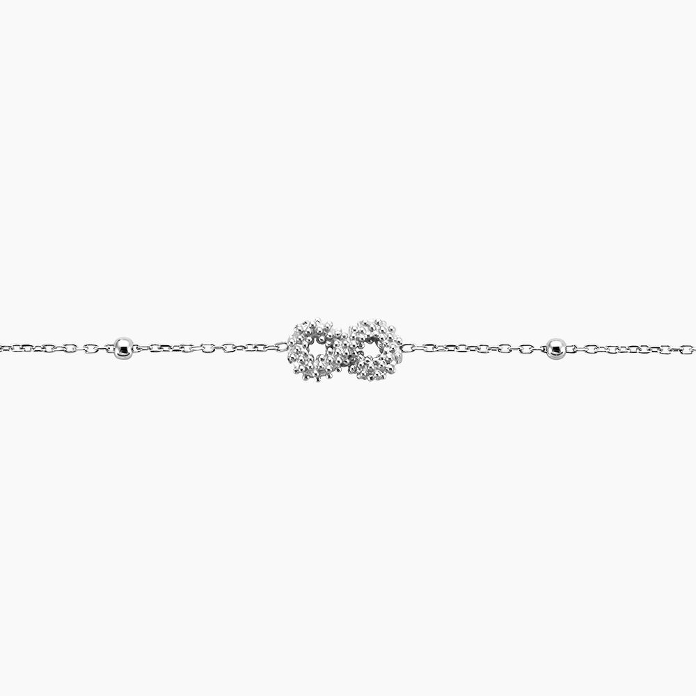 Bracelet Lizéa Argent Blanc - Bracelets chaînes Femme | Marc Orian