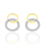 Boucles D'oreilles Pendantes Daniyah Or Jaune Diamant - Pendantes Femme | Marc Orian