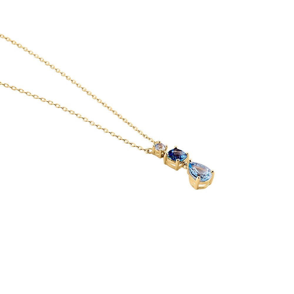 Collier Huffie Plaqué Or Jaune Pierre D'imitation - Colliers avec pierres Femme | Marc Orian