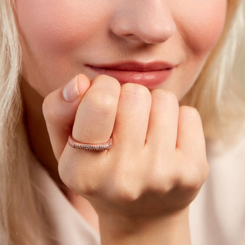 Bague Sattya Argent Blanc Oxyde De Zirconium - Bagues avec pierre Femme | Marc Orian