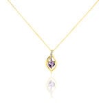 Bague Silucia Or Jaune Amethyste Et Oxyde De Zirconium - Colliers avec pierres Femme | Marc Orian