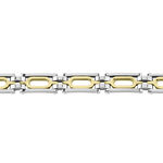 Bracelet Jourdan Wild Acier Blanc Et Jaune - Bracelets cha&icirc;nes Homme | Marc Orian