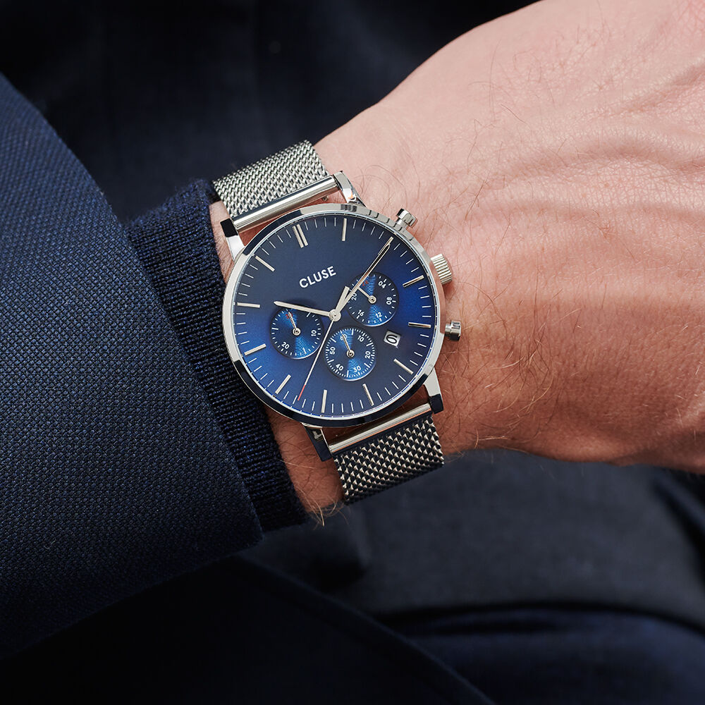 Montre Cluse Aravis Bleu - Montres &eacute;tanches Homme | Marc Orian