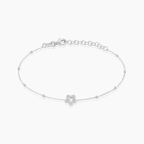 Bracelet Lizéa Argent Blanc - Bracelets chaînes Femme | Marc Orian