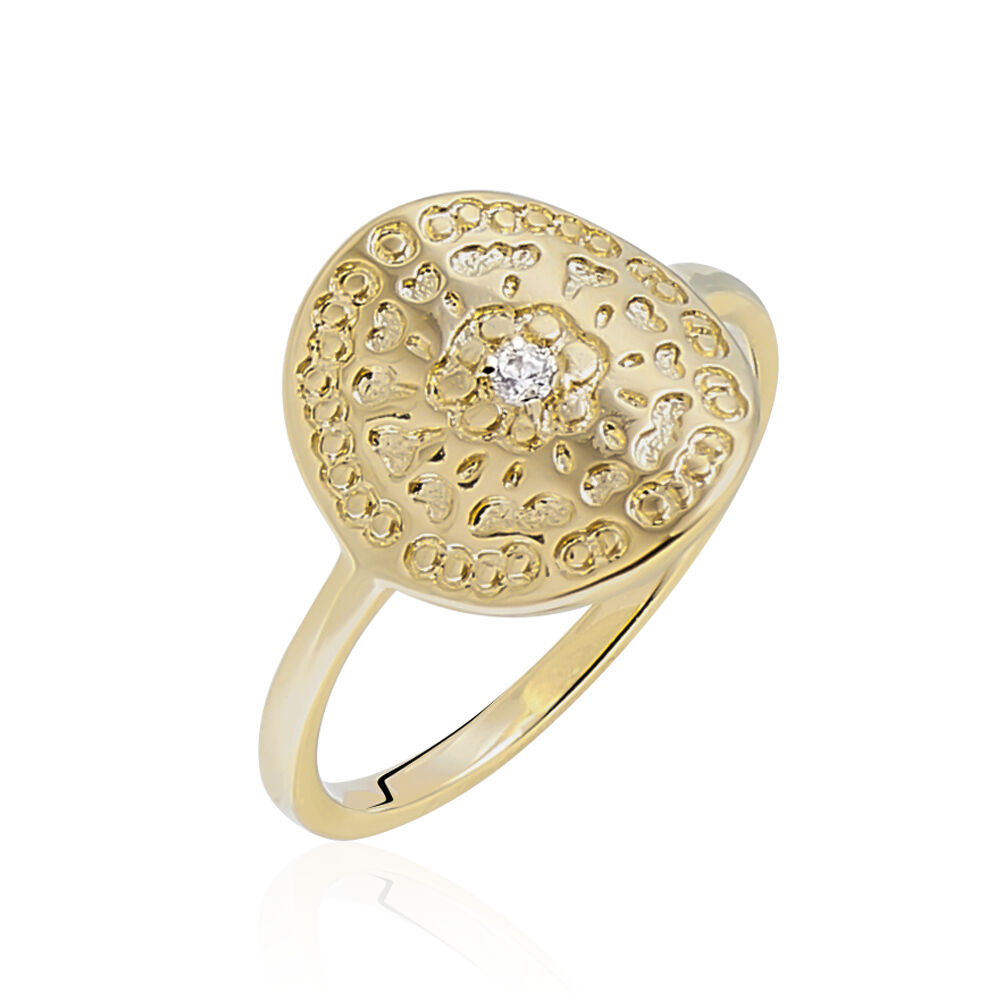 Bague Laurina Plaqué Or Jaune Oxyde De Zirconium - Bagues avec pierre Femme | Marc Orian