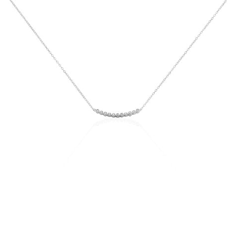 Collier Genoveva Argent Blanc Oxyde De Zirconium - Colliers avec pierres Femme | Marc Orian