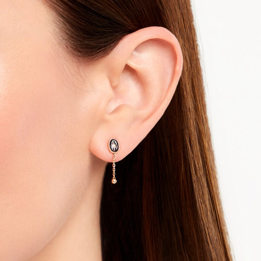 Boucles D'Oreilles Pendantes Alerya Plaqu&eacute; Or Jaune Oxyde De Zirconium - Pendantes Femme | Marc Orian