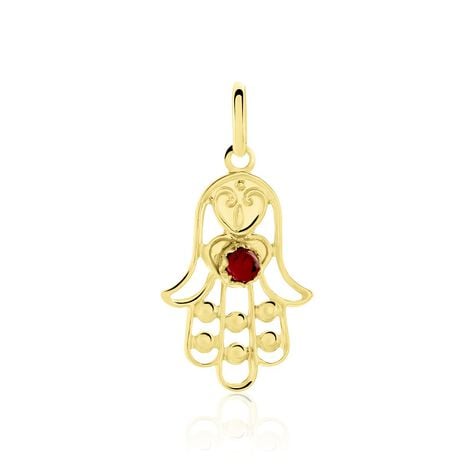 Pendentif Fatima Or Jaune Oxyde De Zirconium - Pendentifs Famille | Marc Orian