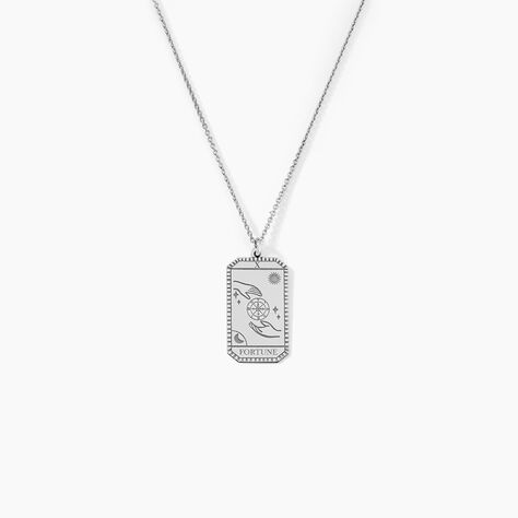 Collier Arcane Argent Blanc - Colliers Homme | Marc Orian