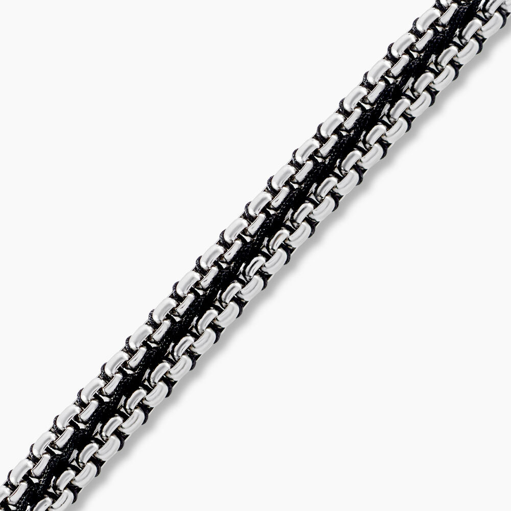 Bracelet Dilhan Acier Blanc - Bracelets cordons Homme | Marc Orian