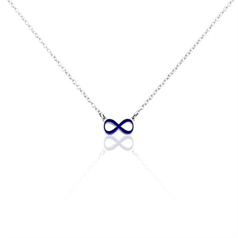 Bracelet Argent Lamier Email Bleu - Colliers Femme | Marc Orian