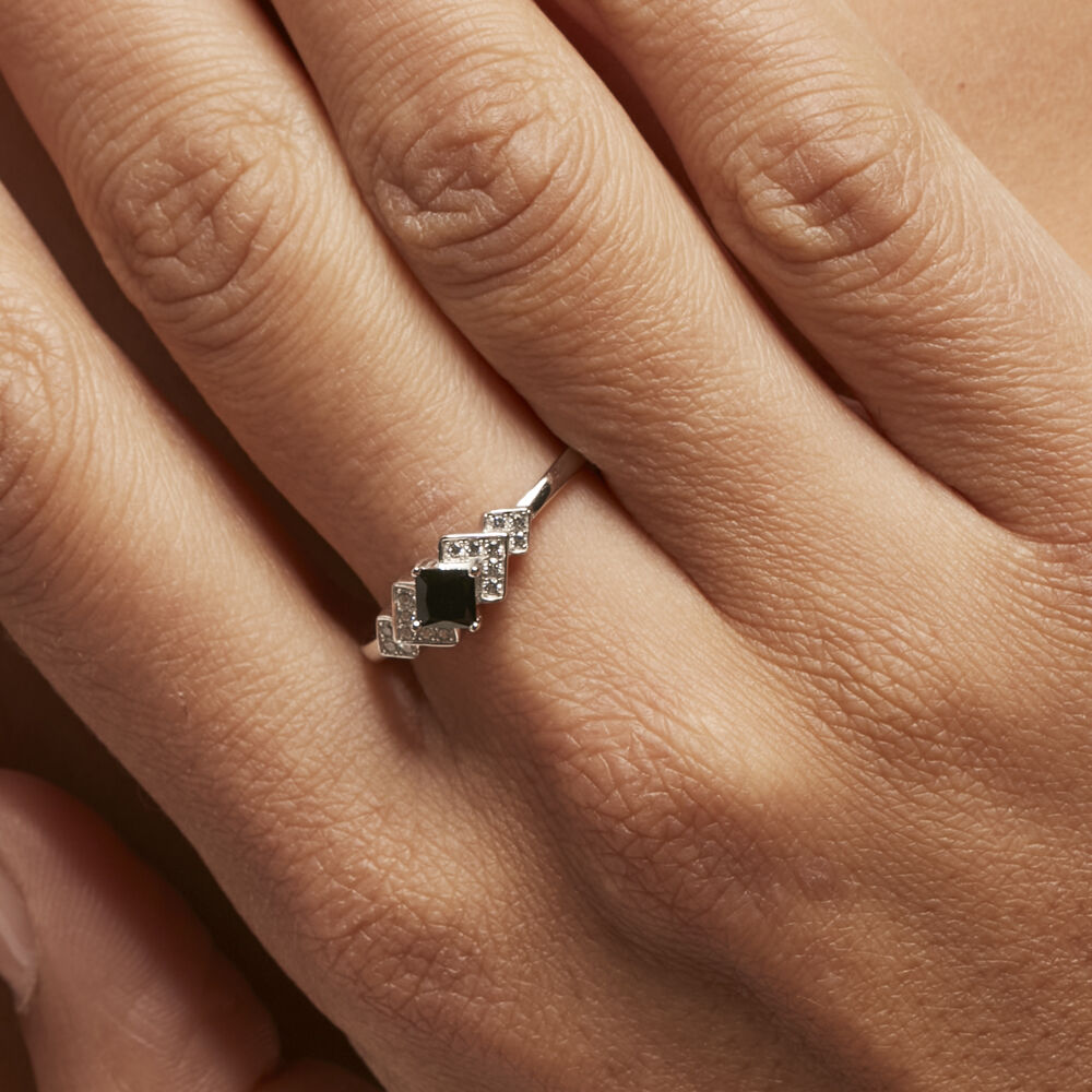 Bague Maymana Argent Blanc Oxyde De Zirconium - Solitaires Femme | Marc Orian