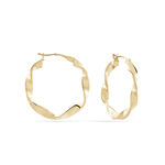 Cr&eacute;oles Lenna Torsad&eacute;e Plaqu&eacute; Or Jaune - Cr&eacute;oles Femme | Marc Orian