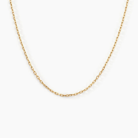 Chaîne Igoa Maille Forçat Diamantee Or Jaune - Chaines Unisex | Marc Orian