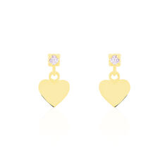 Boucles D'oreilles Pendantes Or Jaune Marie Lou Oxyde De Zirconium - Boucles d'oreilles Pendantes Enfant | Marc Orian