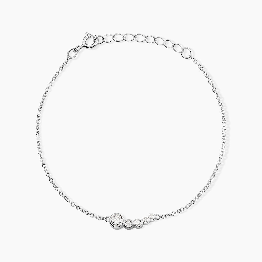 Bracelet Esperance Argent Blanc Oxyde De Zirconium - Bracelets fantaisie Femme | Marc Orian