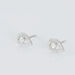 Boucles D'oreilles Puces Domitia Or Blanc Diamant - Puces Femme | Marc Orian