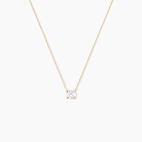 Collier Ponama Or Jaune Oxyde De Zirconium - Colliers avec pierres Femme | Marc Orian