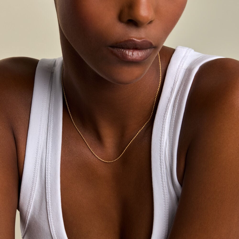 Collier Jerry Argent Dor&eacute; A L'Or 750/1000 - Colliers ete Femme | Marc Orian
