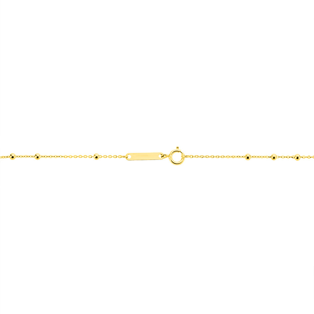 Collier Evelina Croix Maille Boule Or Jaune - Colliers ete Famille | Marc Orian