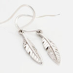 Boucles D'oreilles Pendantes Clodie Or Rose Diamant - Pendantes Femme | Marc Orian