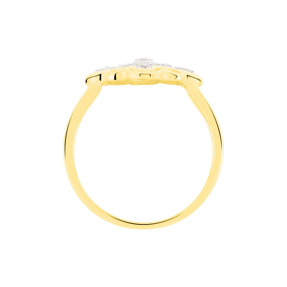 Bague Veda Or Jaune Diamant - Bagues pierres pr&eacute;cieuses Femme | Marc Orian