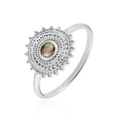 Bague Nyoko Argent Blanc Labradorite - Bague fantaisie Femme | Marc Orian