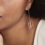 Boucles D'oreilles Pendantes Evana Plaqu&eacute; Or Jaune - Pendantes Femme | Marc Orian
