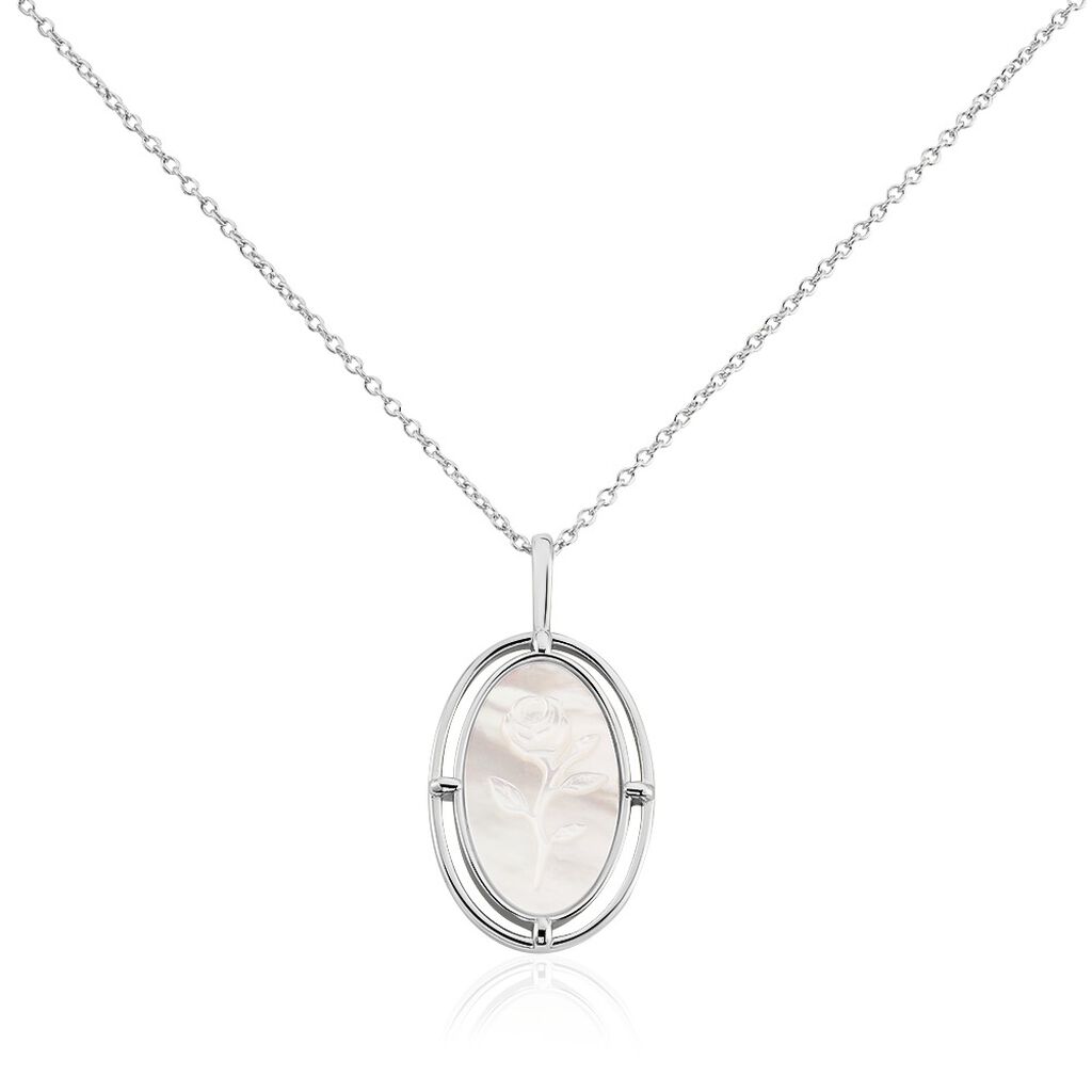 Collier Lilibeth Argent Blanc Nacre - Colliers avec pierres Femme | Marc Orian