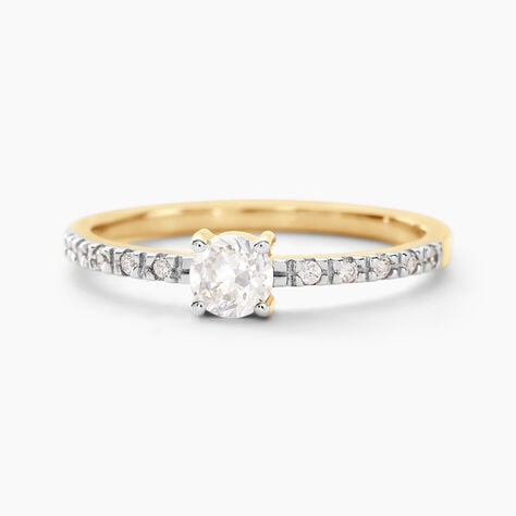 Bague Solitaire Servana Or Jaune Oxyde De Zirconium - Solitaires Femme | Marc Orian