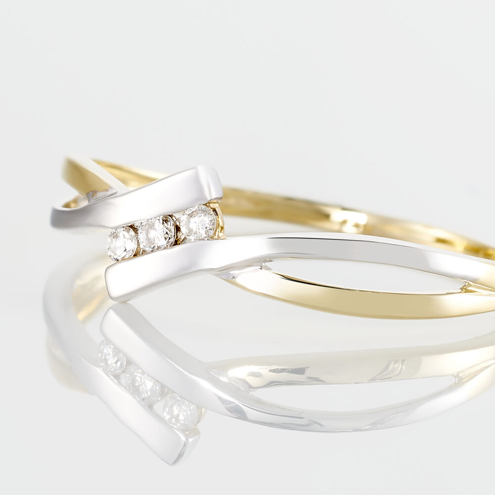 Bague Brixia Or Bicolore Diamant - Parures de mariage Femme | Marc Orian