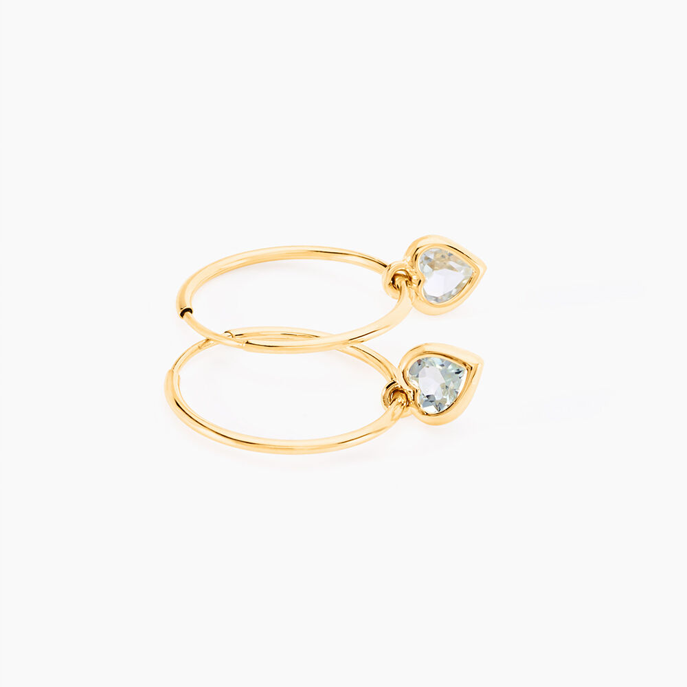 Cr&eacute;oles Marsie Coeur Or Jaune Topaze - Cr&eacute;oles Femme | Marc Orian