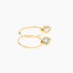 Cr&eacute;oles Marsie Coeur Or Jaune Topaze - Cr&eacute;oles Femme | Marc Orian