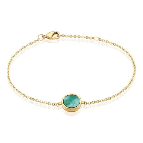 Bracelet Plaqu&eacute; Or Neassa Amazonite - Bracelets Medailles Femme | Marc Orian