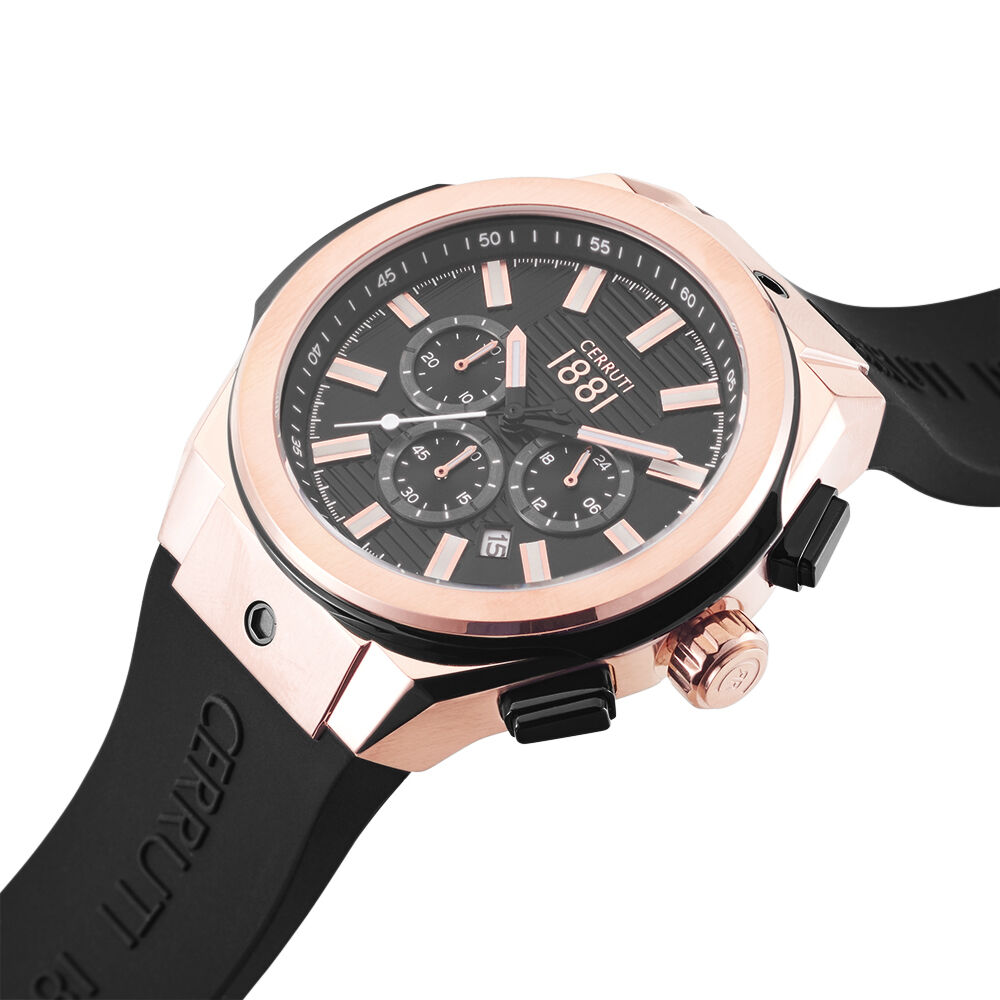 Montre Cerruti Ruscello Noir - Montres étanches Homme | Marc Orian