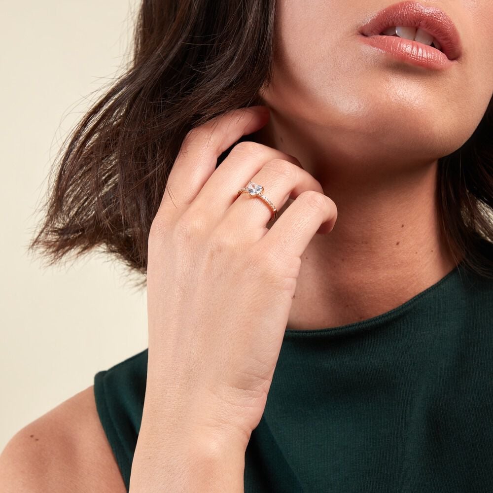 Bague Crush Plaqué Or Jaune Oxyde De Zirconium - Solitaires Femme | Marc Orian