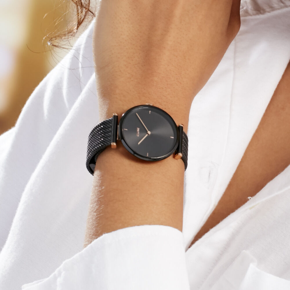 Montre Cluse Triomphe Noir - Montres étanches Femme | Marc Orian