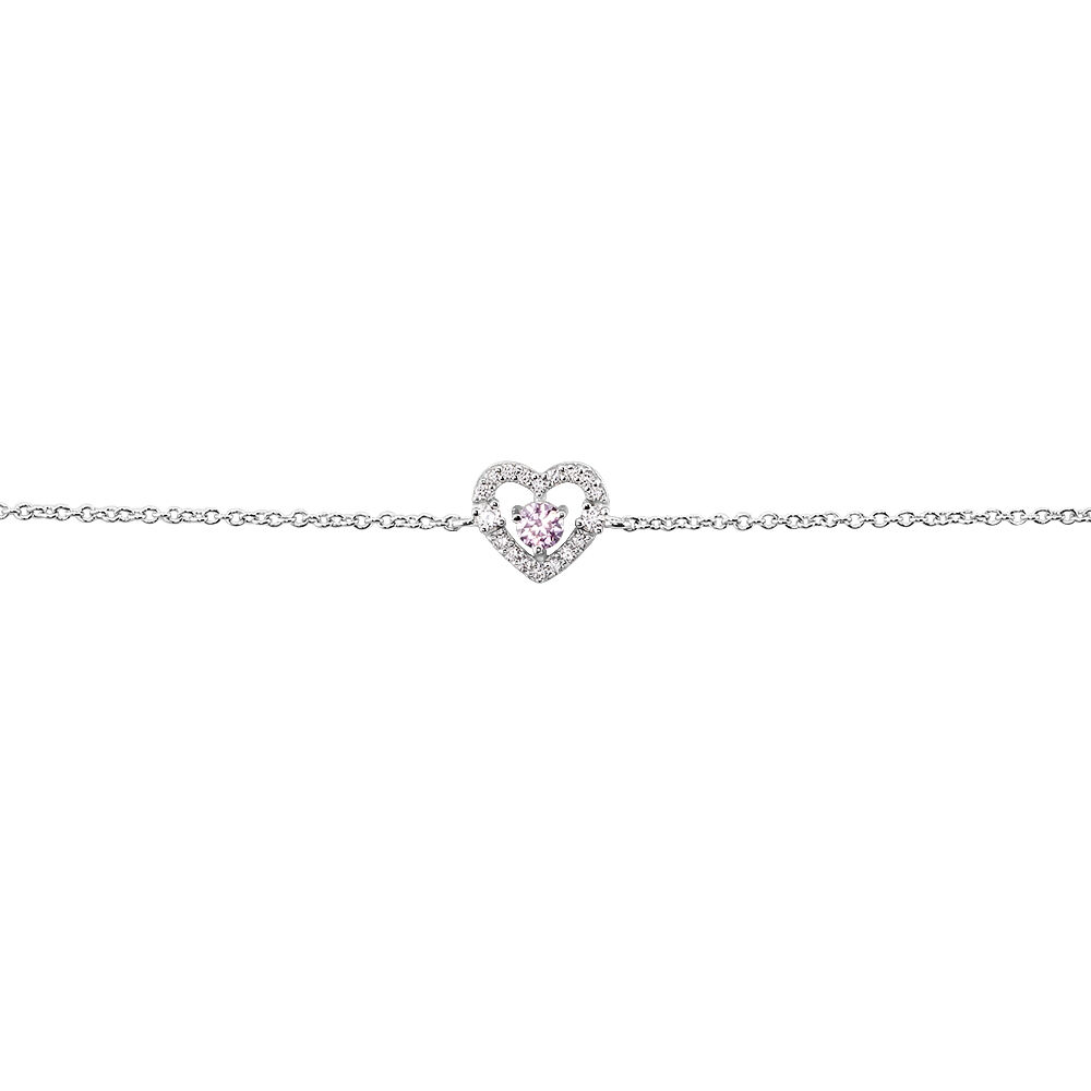 Bracelet Carren Argent Blanc Oxyde De Zirconium - Bracelets chaînes Femme | Marc Orian
